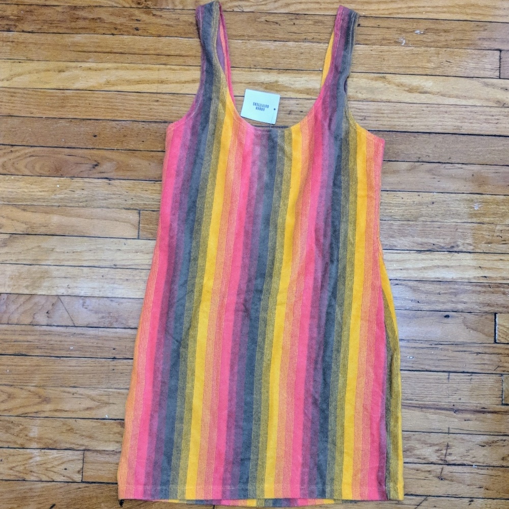 Retro Velour Bodycon Tube Dress - Picture 6 of 7